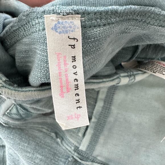 Free People Catch Me If You Can Leggings XS Moto Snap Button Cotton Patchwork - Picture 10 of 13